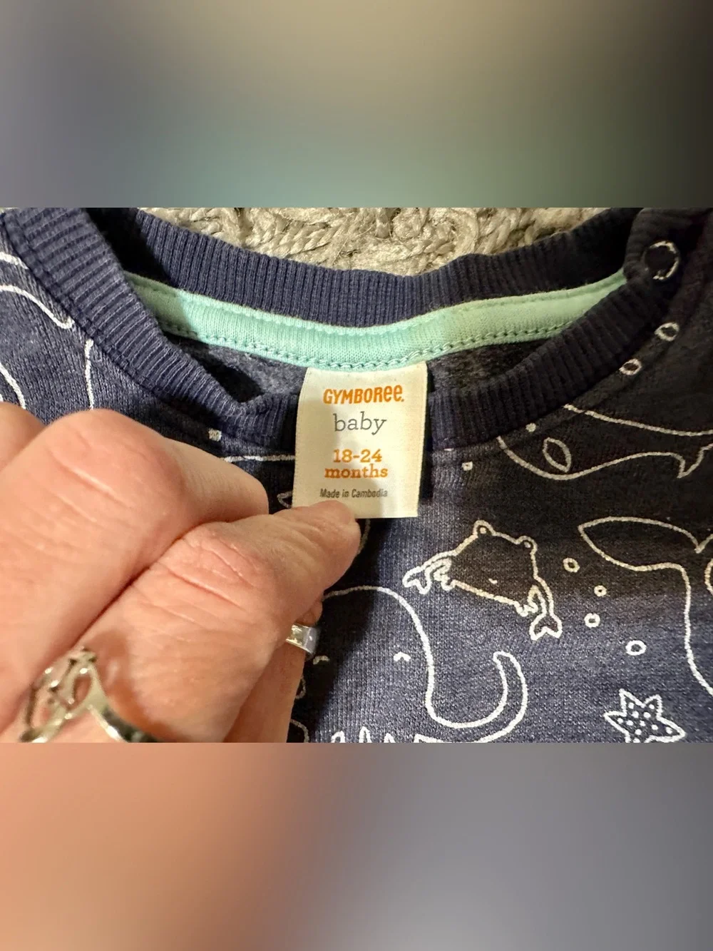 Gymboree Navy Sea Creatures Sweatshirt